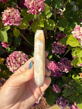 Load image into Gallery viewer, Flower Agate Moon with Stand