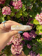 Load image into Gallery viewer, Flower Agate Moon with Stand