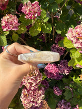 Load image into Gallery viewer, Flower Agate Moon with Stand