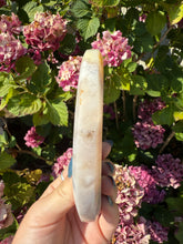 Load image into Gallery viewer, Flower Agate Moon with Stand