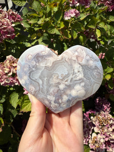 Flower Agate Heart