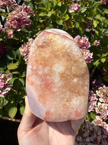 Pink Amethyst Cut Base