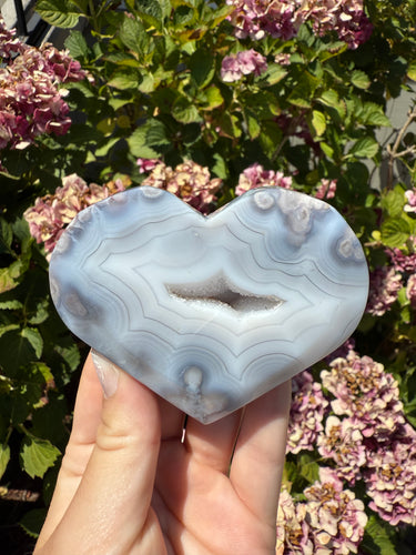 Flower Agate Heart