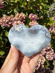 Flower Agate Heart