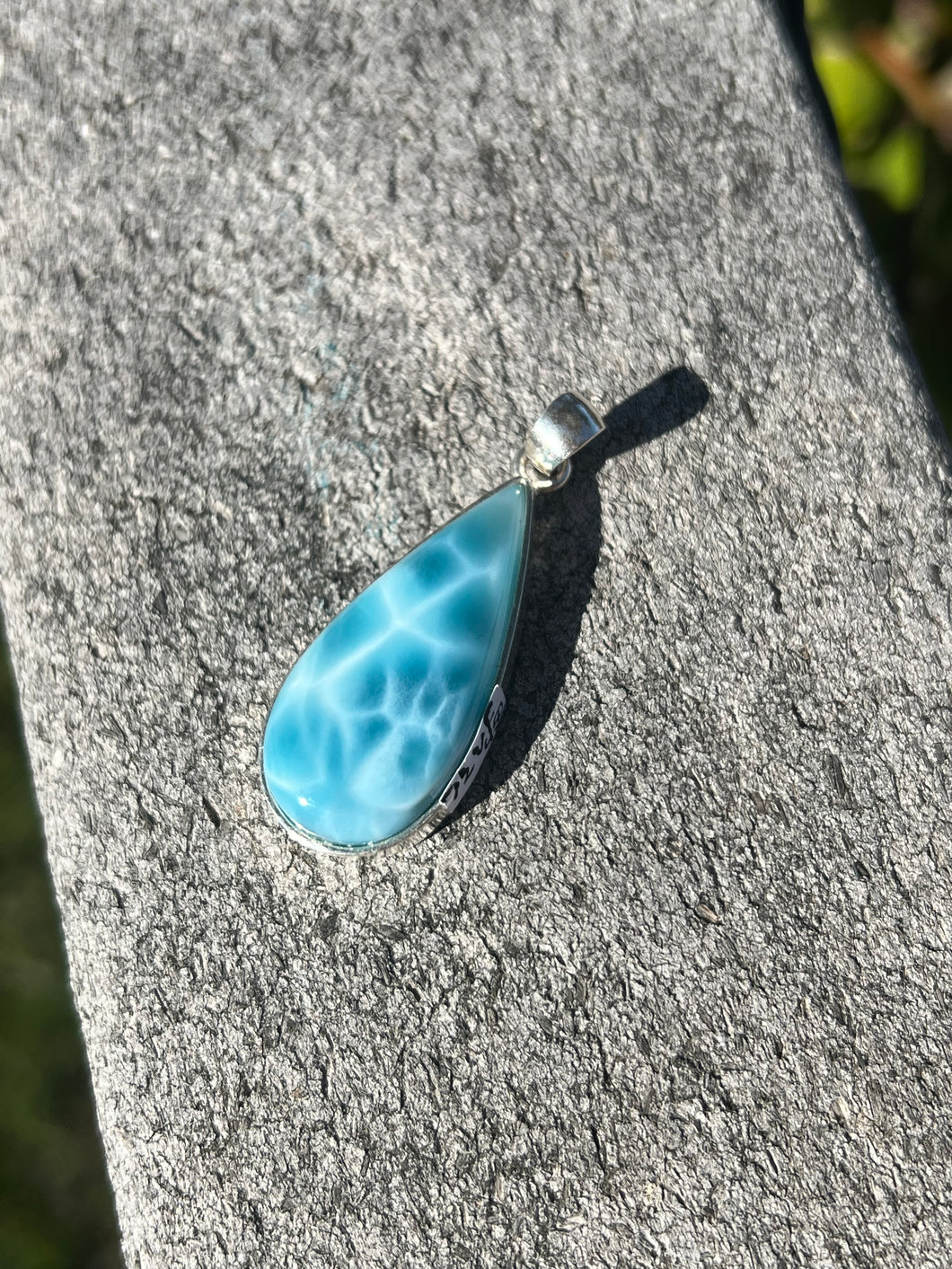 Larimar Teardrop Pendant