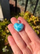 Load image into Gallery viewer, Larimar Heart Pendant