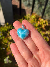Load image into Gallery viewer, Larimar Heart Pendant