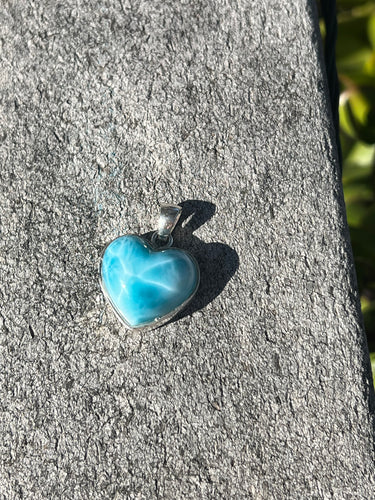 Larimar Heart Pendant