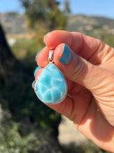 Load image into Gallery viewer, Larimar Teardrop Pendant