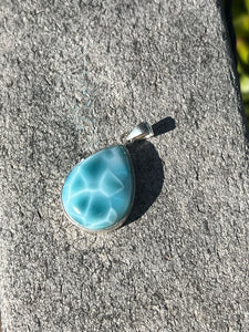 Larimar Teardrop Pendant