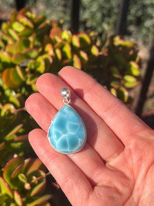 Larimar Teardrop Pendant