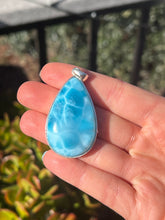 Load image into Gallery viewer, Larimar Large Teardrop Pendant