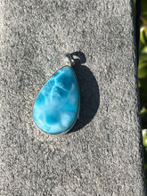 Load image into Gallery viewer, Larimar Large Teardrop Pendant