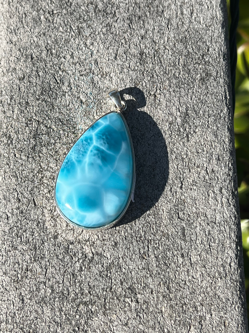 Larimar Large Teardrop Pendant