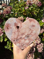 Pink Amethyst Heart**