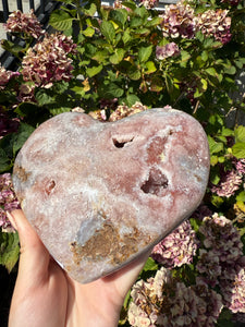 Pink Amethyst Heart