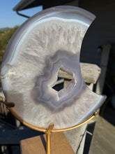 Load image into Gallery viewer, Agate XL Moon w Custom Stand