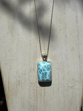 Load image into Gallery viewer, Larimar Rectangle Pendant