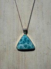 Load image into Gallery viewer, Larimar Triangle Pendant