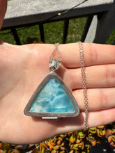 Load image into Gallery viewer, Larimar Triangle Pendant