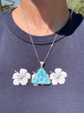 Load image into Gallery viewer, Larimar Triangle Pendant