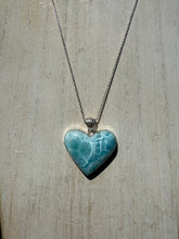 Load image into Gallery viewer, Larimar Heart Pendant