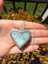 Load image into Gallery viewer, Larimar Heart Pendant