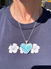 Load image into Gallery viewer, Larimar Heart Pendant