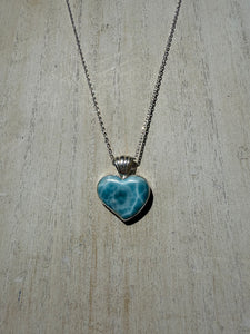 Larimar Heart Pendant