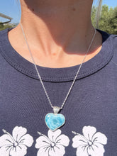 Load image into Gallery viewer, Larimar Heart Pendant