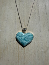 Load image into Gallery viewer, Larimar Heart Pendant