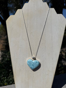 Larimar Heart Pendant