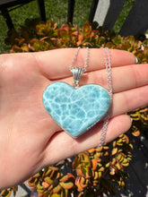 Load image into Gallery viewer, Larimar Heart Pendant