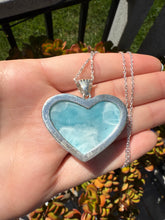 Load image into Gallery viewer, Larimar Heart Pendant