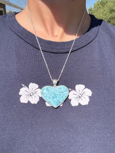 Larimar Heart Pendant