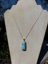 Load image into Gallery viewer, Larimar Rectangle Pendant
