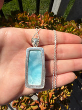 Load image into Gallery viewer, Larimar Rectangle Pendant