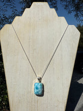 Load image into Gallery viewer, Larimar Rectangle Pendant