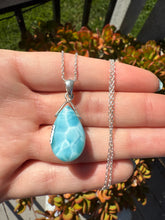 Load image into Gallery viewer, Larimar Teardrop Pendant