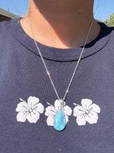 Load image into Gallery viewer, Larimar Teardrop Pendant