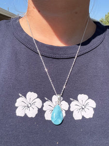 Larimar Teardrop Pendant