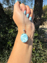 Load image into Gallery viewer, Larimar Oval Pendant