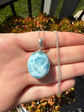 Load image into Gallery viewer, Larimar Oval Pendant