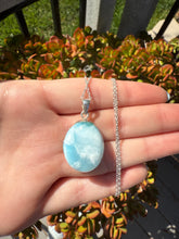 Load image into Gallery viewer, Larimar Oval Pendant