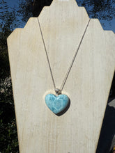 Load image into Gallery viewer, Larimar Heart Pendant