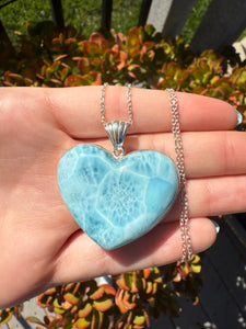 Larimar Heart Pendant
