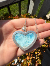 Load image into Gallery viewer, Larimar Heart Pendant