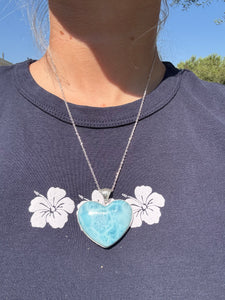 Larimar Heart Pendant
