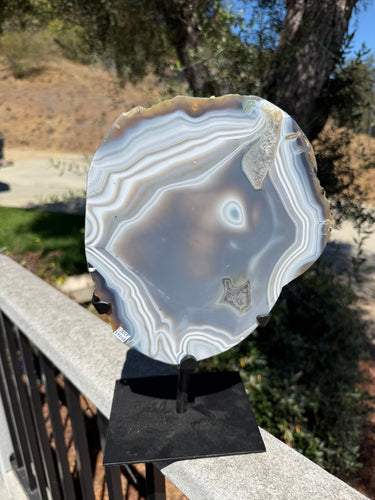 Agate Slab on Stand