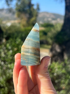 Lemurian Aquantine Calcite Tower